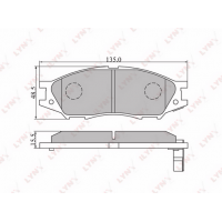 BD-3409 LYNXauto Комплект гальмівних колодок дисковий гальм