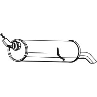 190-033 BOSAL Глушник вихлопних газів кінцевий