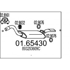 01.65430 MTS Глушник вихлопних газів кінцевий
