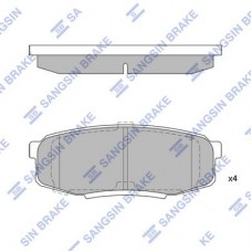 SP1382 Hi-Q Комплект гальмівних колодок дисковий гальм