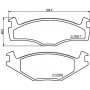 8DB 355 017-521 HELLA PAGID Комплект гальмівних колодок дисковий гальм