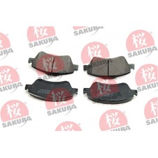 600-10-3999 SAKURA Комплект гальмівних колодок дисковий гальм