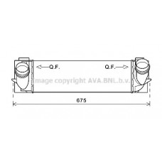 BW4463 AVA QUALITY COOLING Интеркулер