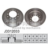 J3312033 NIPPARTS Гальмівний диск