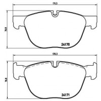 P 06 049X BREMBO Комплект гальмівних колодок дисковий гальм