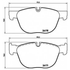 P 06 049 BREMBO Комплект гальмівних колодок дисковий гальм