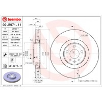09.B971.11 BREMBO Гальмівний диск