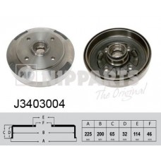 J3403004 NIPPARTS Гальмівний барабан