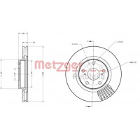 6110355 METZGER Гальмівний диск