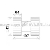 BW8480 AVA QUALITY COOLING Вентилятор салону