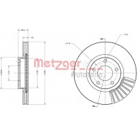 6110229 METZGER Гальмівний диск