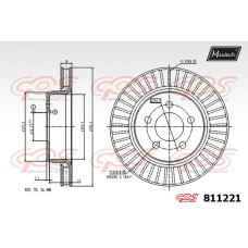 811221 MAXTECH Гальмівний диск