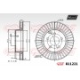 811221 MAXTECH Гальмівний диск