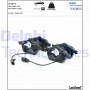 LP1672 DELPHI Комплект гальмівних колодок дисковий гальм