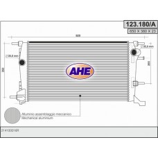 123.180/A AHE Радіатор охолодження двигуна