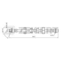 BS-9074 ZEKKERT Гальмівний шланг