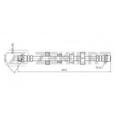 BS-9074 ZEKKERT Гальмівний шланг