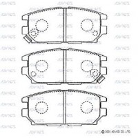 SN804P ADVICS Комплект гальмівних колодок дисковий гальм