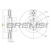 CD7114V BREMSI Гальмівний диск