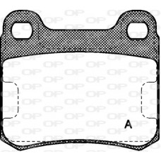 BPA0157.00 OPEN PARTS Комплект гальмівних колодок дисковий гальм