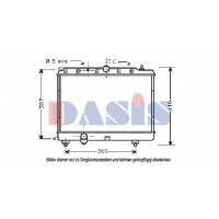 370004N AKS DASIS Радіатор охолодження двигуна