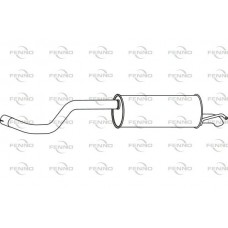 P55028 FENNO Глушник вихлопних газів кінцевий