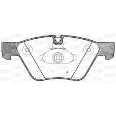 BPA1052.30 OPEN PARTS Комплект гальмівних колодок дисковий гальм