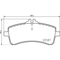 P 50 131 BREMBO Комплект гальмівних колодок дисковий гальм