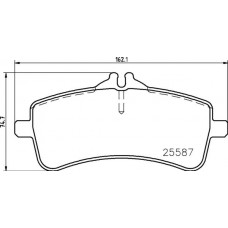 P 50 131 BREMBO Комплект гальмівних колодок дисковий гальм