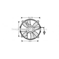MS7521 AVA QUALITY COOLING Вентилятор охолодження двигуна