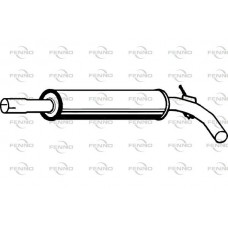 P5547 FENNO Середній глушник вихлопних газів