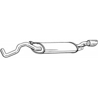 281-505 BOSAL Глушник вихлопних газів кінцевий