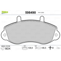 598490 VALEO Комплект гальмівних колодок дисковий гальм