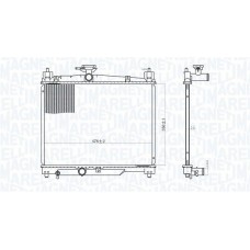 350213164800 MAGNETI MARELLI Радіатор охолодження двигуна