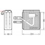 DEV09005 DENSO Випарник кондиціонера