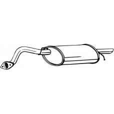 141-195 BOSAL Глушник вихлопних газів кінцевий