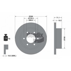 BDS1584 BENDIX Braking Гальмівний диск