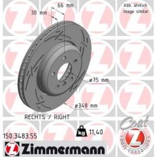 150.3483.55 ZIMMERMANN Гальмівний диск