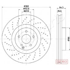 DI-0527C JAPANPARTS Гальмівний диск