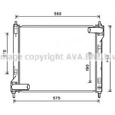 DN2354 AVA QUALITY COOLING Радіатор охолодження двигуна