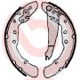 S 85 514 BREMBO Комплект гальмівних колодок