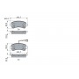 0 986 494 765 BOSCH Комплект гальмівних колодок дисковий гальм
