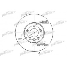 PBD4323 PATRON Гальмівний диск