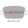 704-14073 IAP QUALITY PARTS Комплект гальмівних колодок дисковий гальм