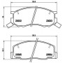 P 83 093 BREMBO Комплект гальмівних колодок дисковий гальм