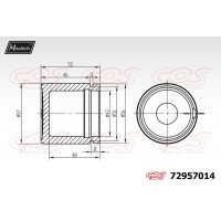 72957014 MAXTECH Поршень корпус скоби гальма