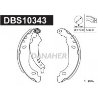 DBS10343 DANAHER Комплект гальмівних колодок