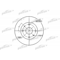 PBD2576 PATRON Гальмівний диск