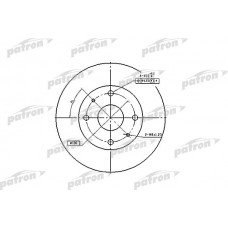 PBD2576 PATRON Гальмівний диск