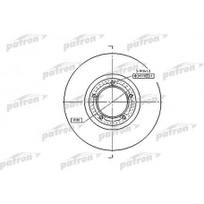 PBD1622 PATRON Гальмівний диск